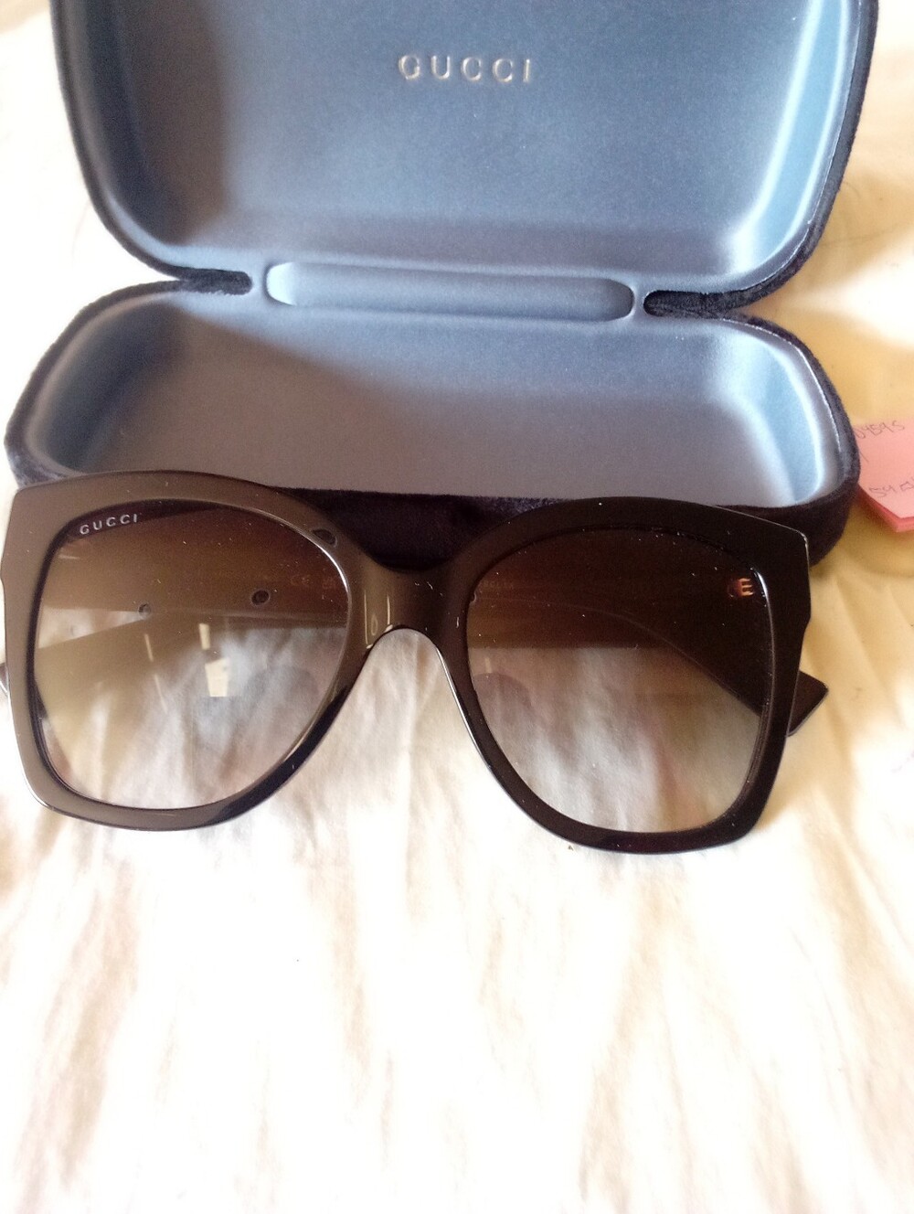 Gucci GG0459S 001 Black Grey Gradient Sunglasses 54mm - Picture 1 of 2